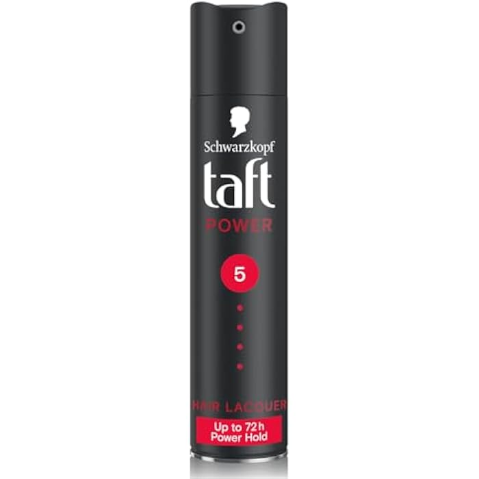 Taft Lacquer Black Hair Spray, 250 ml - Image 1
